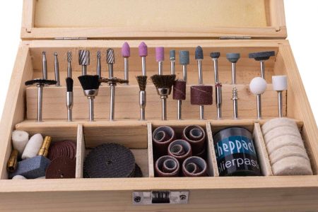 Комплект накрайници за гравиране и шлайфане за Контурен трион Scheppach DECO-FLEX 103 части 2
