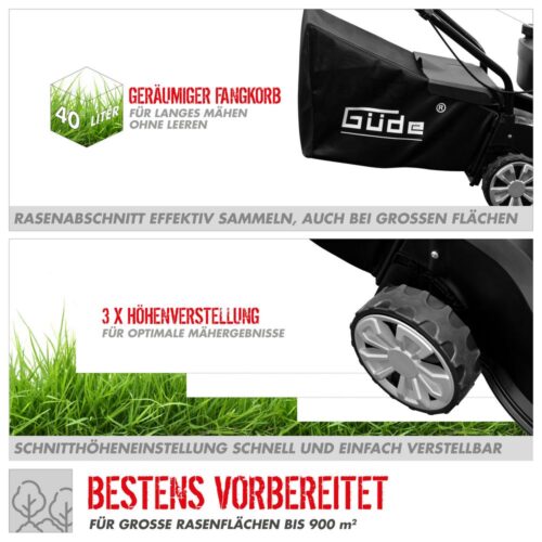 Бензинова косачка за трева GÜDE ECO WHEELER 412.2 P / 95460 / 4