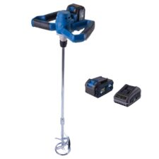 Акумулаторен миксер за бои и разтвори Scheppach BC-PMX100-X / 5907806400 / с включена акумулаторна батерия и зарядно
