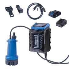 Акумулаторна помпа за дъждовна вода Scheppach C-RBP2000-X / 5909412400 / с включена акумулаторна батерия и зарядно