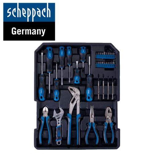 Алуминиев куфар с инструменти WZT187 (DIY) - с колелца / Scheppach 59093299968 / 7