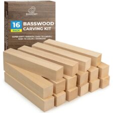 Заготовки за дърворезба, блокчета 16 бр. / BeaverCraft BW16 /