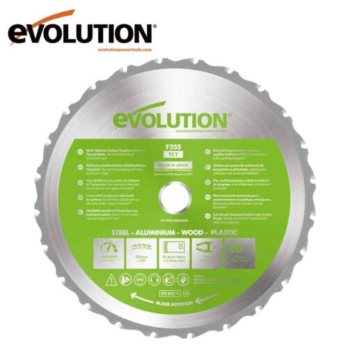 Циркулярен диск - унивесален 255 мм 24T / EVOLUTION F255TCT-24MS-3185 / 1