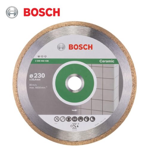 Диамантен диск за рязане на плочки, 230мм, Bosch STANDARD CERAMIC / 2608602538 / 2