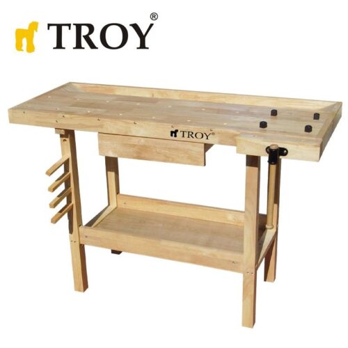 Дърводелска маса / Дърводелски тезгях 1260 x 620 x 840 мм / Troy 25921 / 1