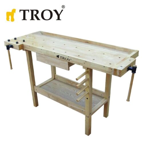 Дърводелска маса / Дърводелски тезгях 1520 x 620 x 855 мм / Troy 25922 / 1