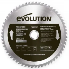 Фин диск за циркуляр - за дърво 60 зъба / EVOLUTION FW255TCT-60 /