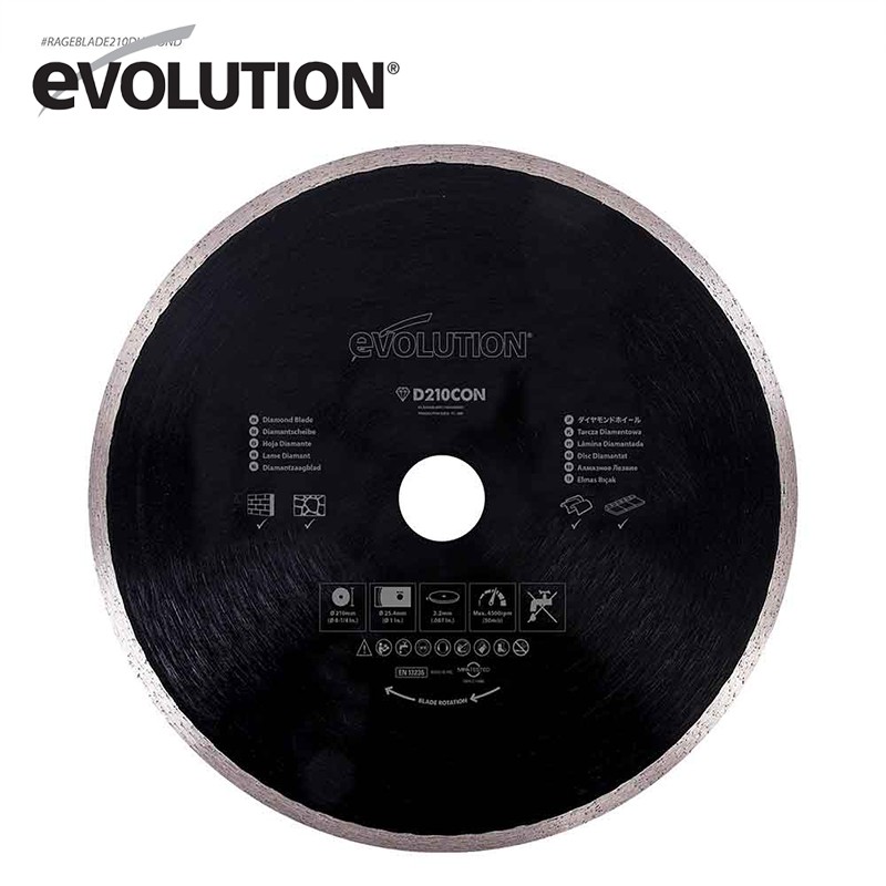 evolution-rage-210-mm-diamanten-disk-evolution-rageblade210diamond Evolution RAGE 210 mm Диамантен диск / EVOLUTION RAGEBLADE210DIAMOND-4831 / - Image 1