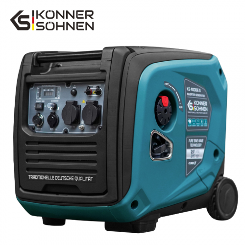 Тих Инверторен бензинов Генератор 4000W / KS 4000iE S / 3