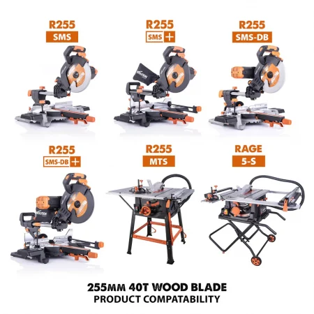 Циркулярен диск за дърво 255 мм / Evolution GW255TCT-40 / (K008A) 3