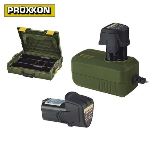 Комплект акумулаторни батерии и зарядно в куфар PROXXON LBX/A 10.8V 2.6Ah Li-Ion / 29900 / 2