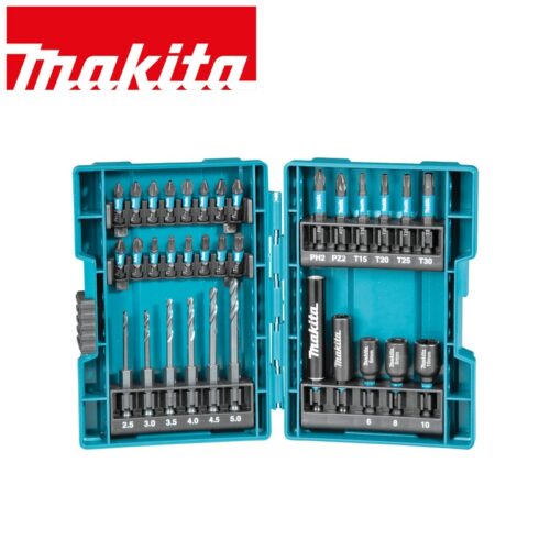 Комплект битове, свредла и вложки / Makita B-66896 / 33 бр. 1