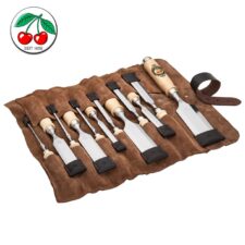 Комплект длета за дърворезба в кожен калъф / Kirschen 1191002 / 12 бр.