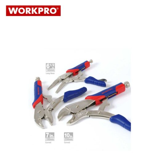 Комплект Грип клещи / Клещи чираци 3бр. / Workpro W001310 / 1