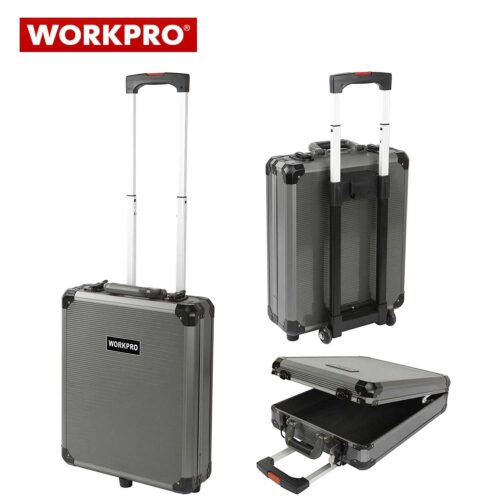 Комплект инструменти в алуминиев куфар на колелца 111 части / WORKPRO W009030 / 4