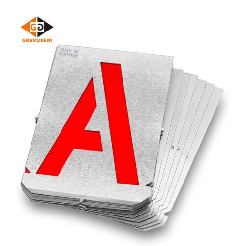 Комплект метални шаблони 150 мм, Букви A-Z / Gravurem 7001500B / 1
