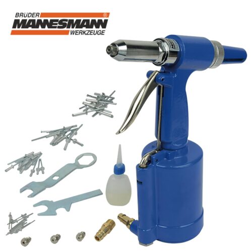Комплект пневматична нитачка с глави 2.4 - 4.8 mm / MANNESMANN 1595 / 1