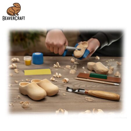 Комплект заготовки - дървени обувчици / BeaverCraft DIY10 / 3