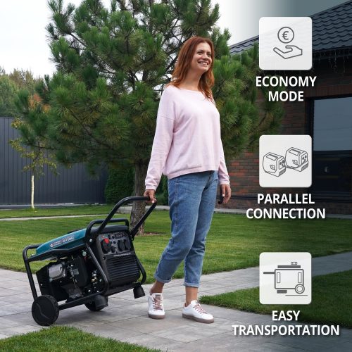Инверторен генератор на газ/бензин 4000W, 230V - 3.6A - монофазен / KS 4100iE G / 6