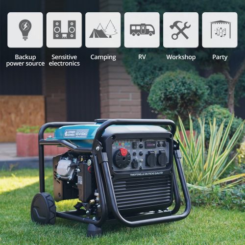 Инверторен генератор на газ/бензин 4000W, 230V - 3.6A - монофазен / KS 4100iE G / 4