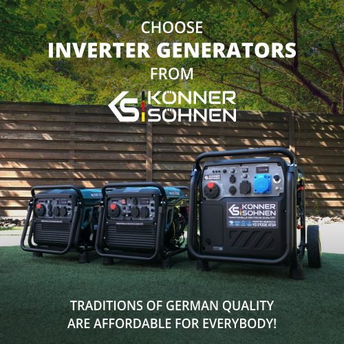 Инверторен генератор на газ/бензин 4000W, 230V - 3.6A - монофазен / KS 4100iE G / 3