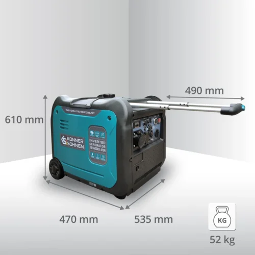 Тих инверторен генератор на бензин 5500W / KS 5500iE S ATSR / 4