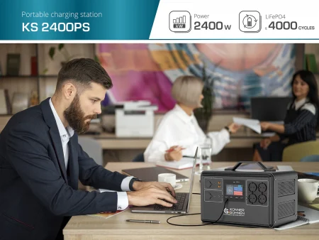 Портативна енергийна станция 4800W, 2240Wh Konner & Sohnen KS 2400PS 2
