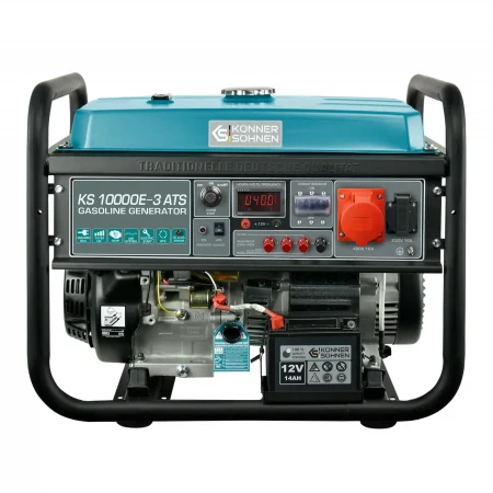 Трифазен/Монофазен Бензинов Генератор за ток с ATS, 8000W / KS 10000E-3 ATS / - Image 1