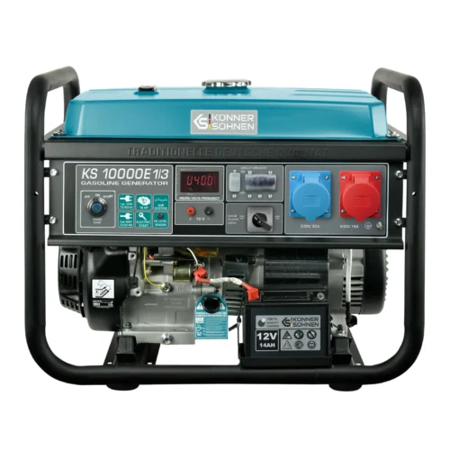 Бензинов Генератор за ток трифазен и монофазен, AVR, VTS, 8kW, 230/400V / KS 10000E 1/3 / 2