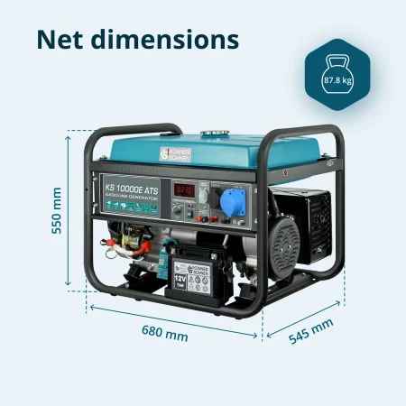 Бензинов Генератор за ток с ATS, AVR 8kW / KS 10000E ATS / - Image 15