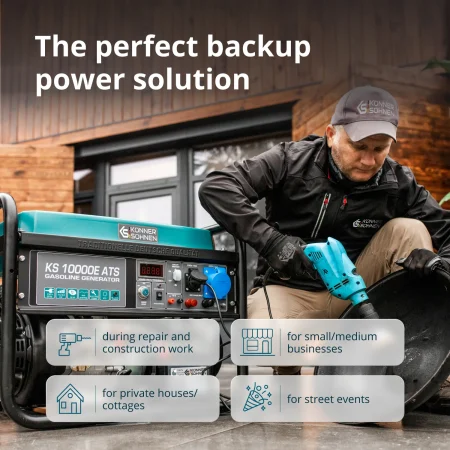 Бензинов Генератор за ток с ATS, AVR 8kW / KS 10000E ATS / - Image 3