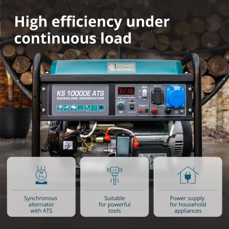 Бензинов Генератор за ток с ATS, AVR 8kW / KS 10000E ATS / - Image 6