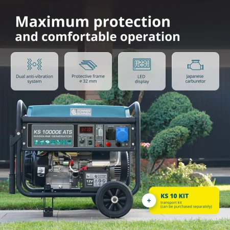 Бензинов Генератор за ток с ATS, AVR 8kW / KS 10000E ATS / - Image 10