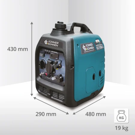 Тих Инверторен генератор за ток на 2000W Газ/бензин / KS 2100iG S / - Image 4
