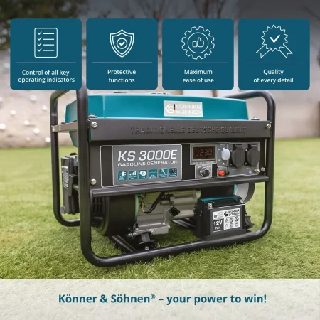 Бензинов Генератор за ток 3000W / KS 3000E / - Image 3
