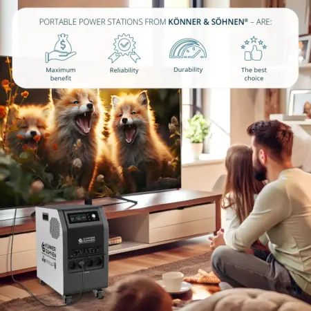 Портативна енергийна станция 3kW, 3200Wh, Konner & Sohnen KS 3000PS - Image 13