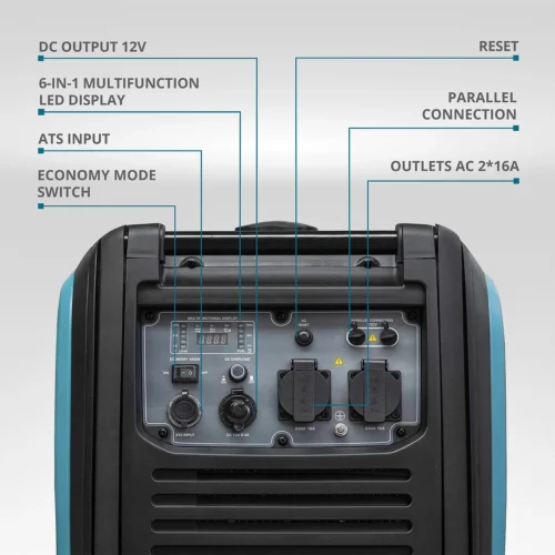 Тих Инверторен бензинов Генератор 4000W / KS 4000iE S / 3