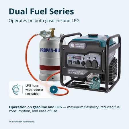 Инверторен Генератор 4500W бензин/LPG (двугоривен) KS 4500iG - Image 4