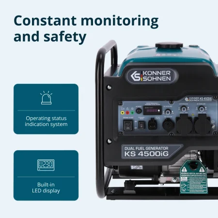 Инверторен Генератор 4500W бензин/LPG (двугоривен) KS 4500iG - Image 6