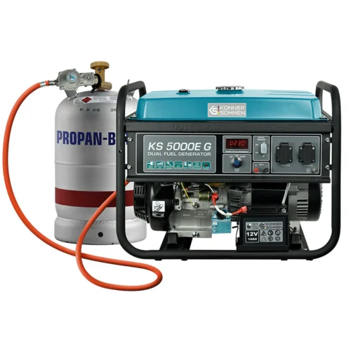 Генератор за ток на газ(LPG)/бензин с AVR, 4000W, 230V / KS 5000E G / 1