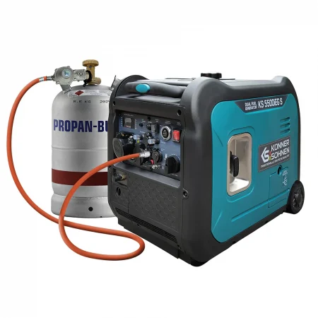 Инверторен генератор за ток на газ/бензин 5500W / KS 5500iEG S / 1