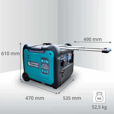 Инверторен генератор за ток на газ/бензин 5500W / KS 5500iEG S / - Image 4