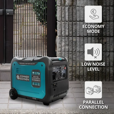 Инверторен генератор за ток на газ/бензин 5500W / KS 5500iEG S / - Image 7