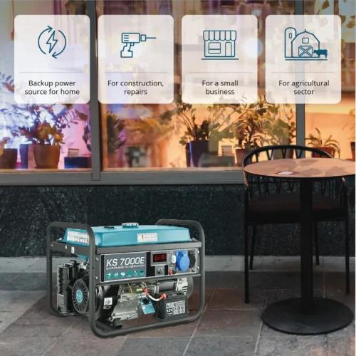 Бензинов Генератор за ток, 5500W, AVR / KS 7000E / 7