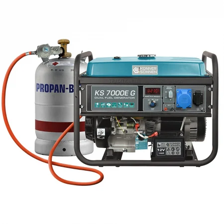Генератор за ток на газ/бензин с AVR, 5500W, / KS 7000E G / 2