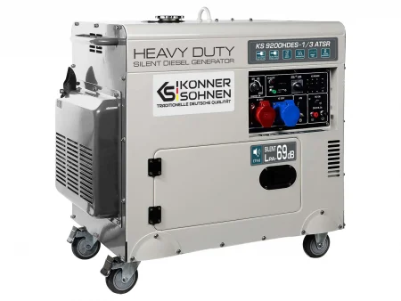 Тих Дизелов генератор за ток с AVR, ATSR, 7500W,/ KS 9200HDES-1/3 ATSR / - Image 2