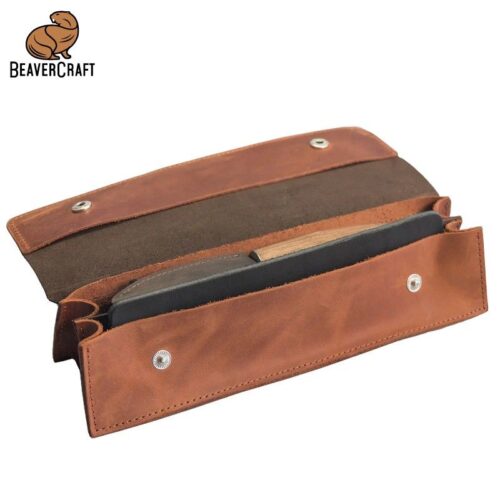 Луксозен комплект за дърворезба с орехови дръжки / BeaverCraft S01X Brown / 3