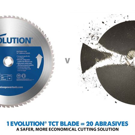 Диск за рязане на стомана 255мм, 52 зъба / Evolution M255TCT-52MS / 2