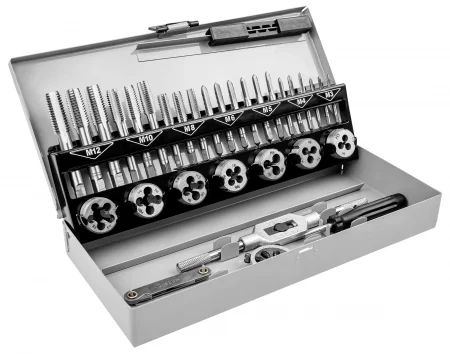 Проф. комплект за нарязване на резби, 32 части / MANNESMANN M 53250-B / 3