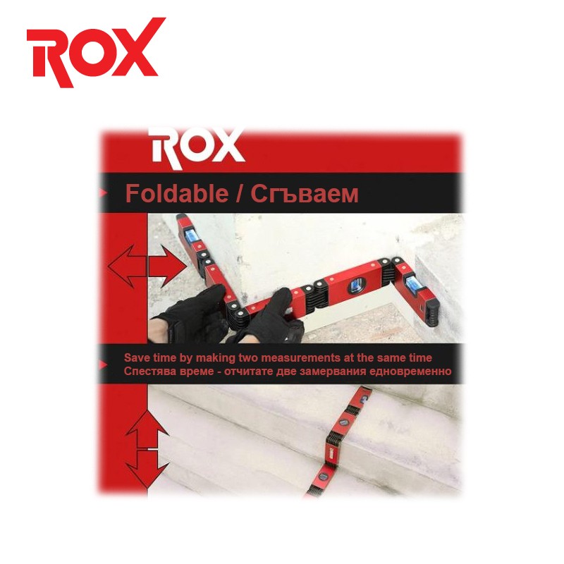 nivelir-s-magniti-aluminiev-70-sm-rox-153rox0176 Нивелир с магнити - алуминиев 70 см / ROX 153ROX0176 / - Image 7